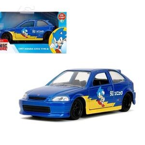 Jada Sonic the Hedgehog 1997 Honda Civic Type R Die Cast Car